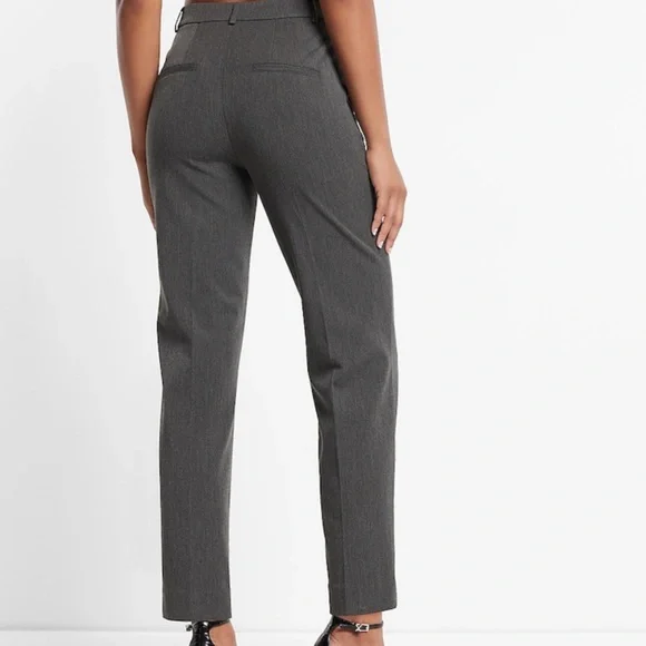 NWT Gray high waisted editor pants - Picture 2 of 3
